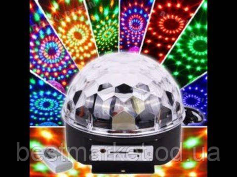 Светодиодный диско шар светомузыка MP3 LED Magic Ball Light - фото 2 - id-p720281841