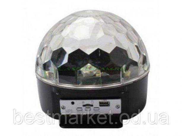 Светодиодный диско шар светомузыка MP3 LED Magic Ball Light - фото 3 - id-p720281841