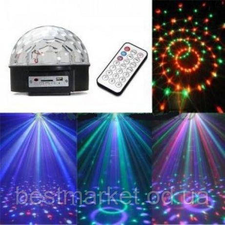 Светодиодный диско шар светомузыка MP3 LED Magic Ball Light - фото 4 - id-p720281841