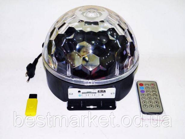 Светодиодный диско шар светомузыка MP3 LED Magic Ball Light - фото 5 - id-p720281841