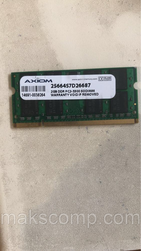 Пам'ять So-dimm Axiom 2Gb PC2-5300S DDR2-667