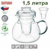 Marta Термочайник 1,5 л со стеклянным фильтром Simax s3243/F