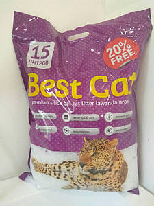 Бест Кет Best Cat силикагелевый наповнювач для котячого туалету з лавадой 15 л (5,9 кг)
