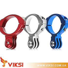 Сталеве кріплення на трубу велосипеда для GoPro (чорвоне)