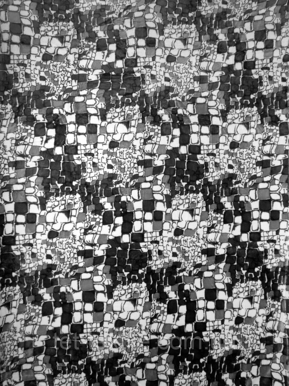 Плед з мікрофібри Elway "Камінчики чорно-білі" (200х220)