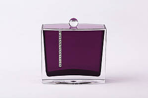 Баночка для ватних дисків Рома-колір фіолетовий