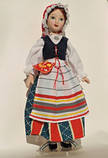 Ляльки народних костюмів No 79 у фінському жіночому костюмі, фото 2