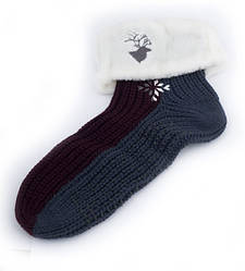 Чоловічі шкарпетки - тапочки для дому новорічні