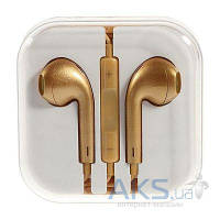 Наушники гарнитура Apple Earpods iPhone. Коричневий