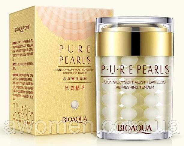 Крем для обличчя з перлинною пудрою Bioaqua Pure Pearls 60 g