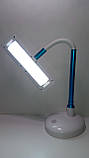 Настільна лампа JEDEL LD-904 white-blue (USB + акумулятор, ЗП micro USB, сенсор, 3 режими, фото 3