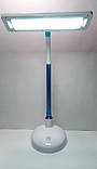 Настільна лампа JEDEL LD-904 white-blue (USB + акумулятор, ЗП micro USB, сенсор, 3 режими, фото 2