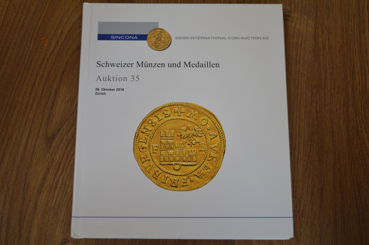 Каталог Аукціонний . Sincona --Швейцарія-листопад 2016-тверда обкладинка (сторінки - 210) Аукціон 35, фото 1