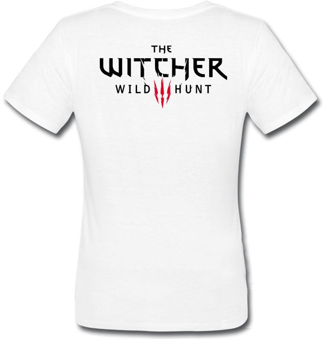 Женская футболка The Witcher 3: Wild Hunt (Ведьмак 3: Дикая Охота) (белая) - фото 2 - id-p720416128