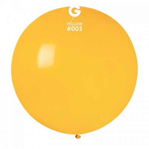 Куля сюрприз 31" (80 см) 03 Жовта пастель ТМ "Gemar" Італія