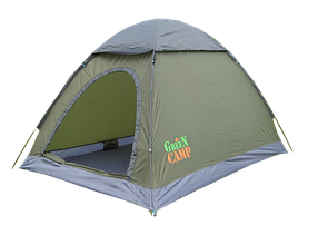 Туристична палатка Green Camp 1503 2-х місцева. 2-х слойна