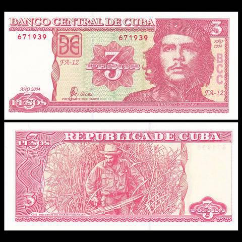 Куба / Cuba 3 pesos 2004 UNC