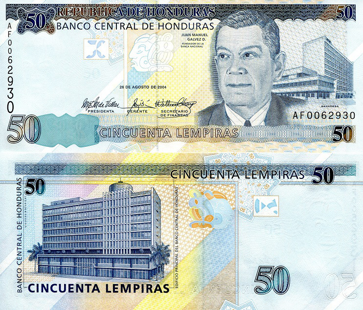 Гондурас / Honduras 50 Lempiras 2006 Pick 94A UNC