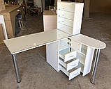 Кутовий манікюрний стіл з УФ лампою V240, фото 3