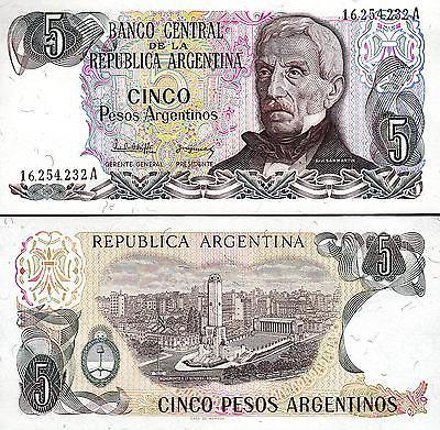 Аргентина / Argentina 5 Pesos Arg 1983 Pick312 UNC