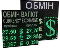 Табло курсів валют