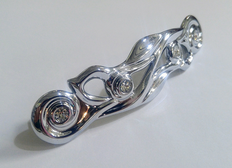 Ручка-скоба CrystalFlow з кристалами SWAROVSKI