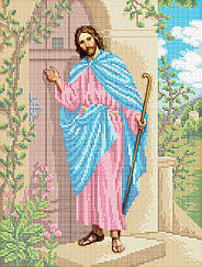 Схема для вышивки бисером икона "Иисус Стучит в дверь" 