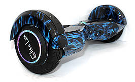 Ховерборд гіроскутер Смартбаланс туман синій 8" ТАО зі світними колесами самобаланс