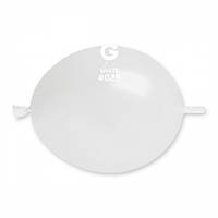 Повітряні кулі Лінколуни GLM6 6"(16 см) 29 Білий Металік В упак:100 шт.