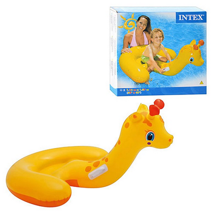 Дитячий надувний пліт Жираф Intex, 132 × 107 см