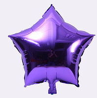 Куля зірка фольгована, Фіолетова   25 см (10 дюймів)
