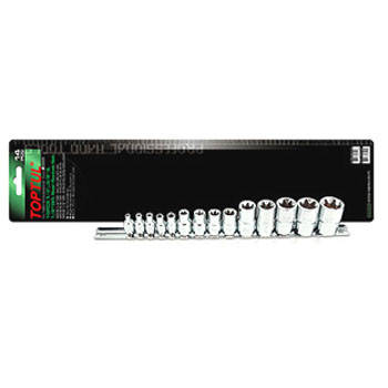 Набір головок TORX 1/4"-1/2" E4-E24 14ед.(зірка Давида) Toptul GAAR1402, фото 1