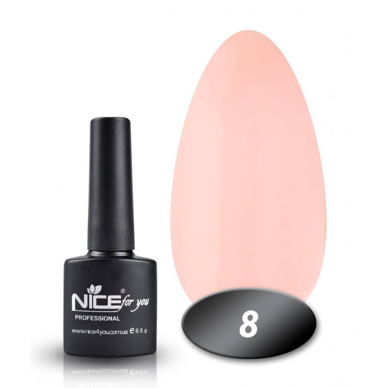 

Гель-лак Nice for you 008 дымчатая роза 8,5 мл