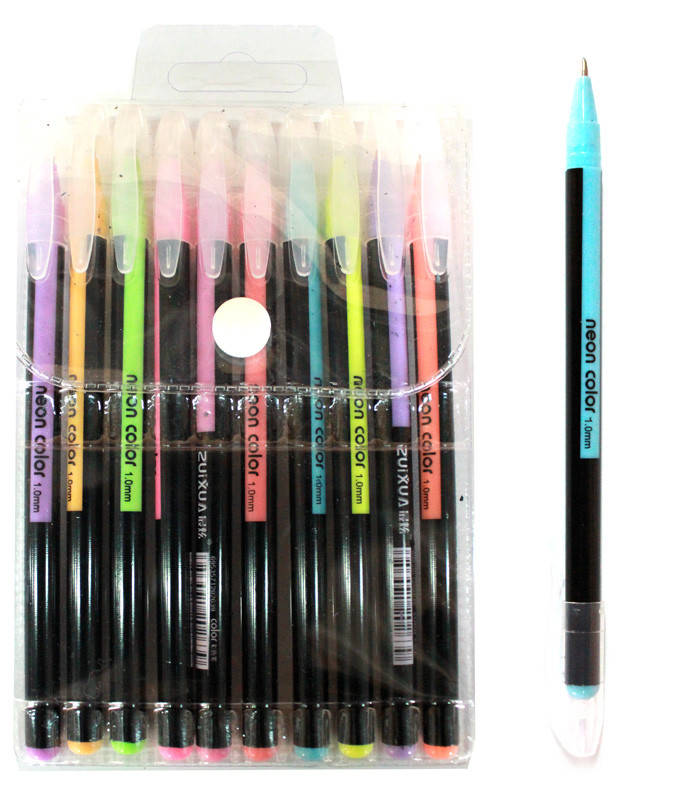 

Набор гелевых ручек неон 10 цветов