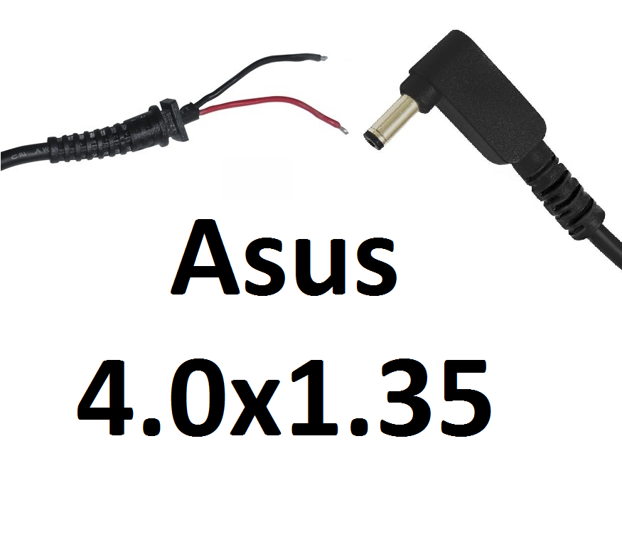 

Кабель для блока питания ноутбука Asus 4.0x1.35 (до 5a) (L-type)