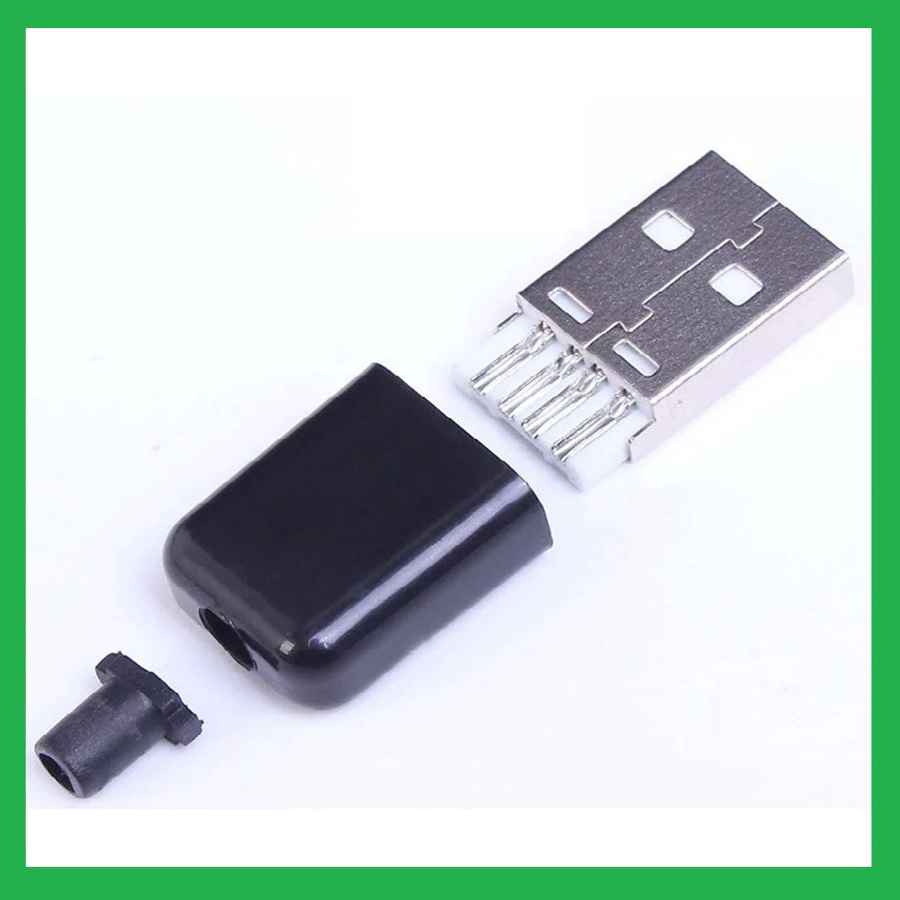 

USB разъем штекер папа в разборном корпусе 4pin