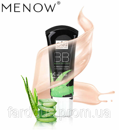 

Увлажняющий BB крем с алое вера Menow, 38мл