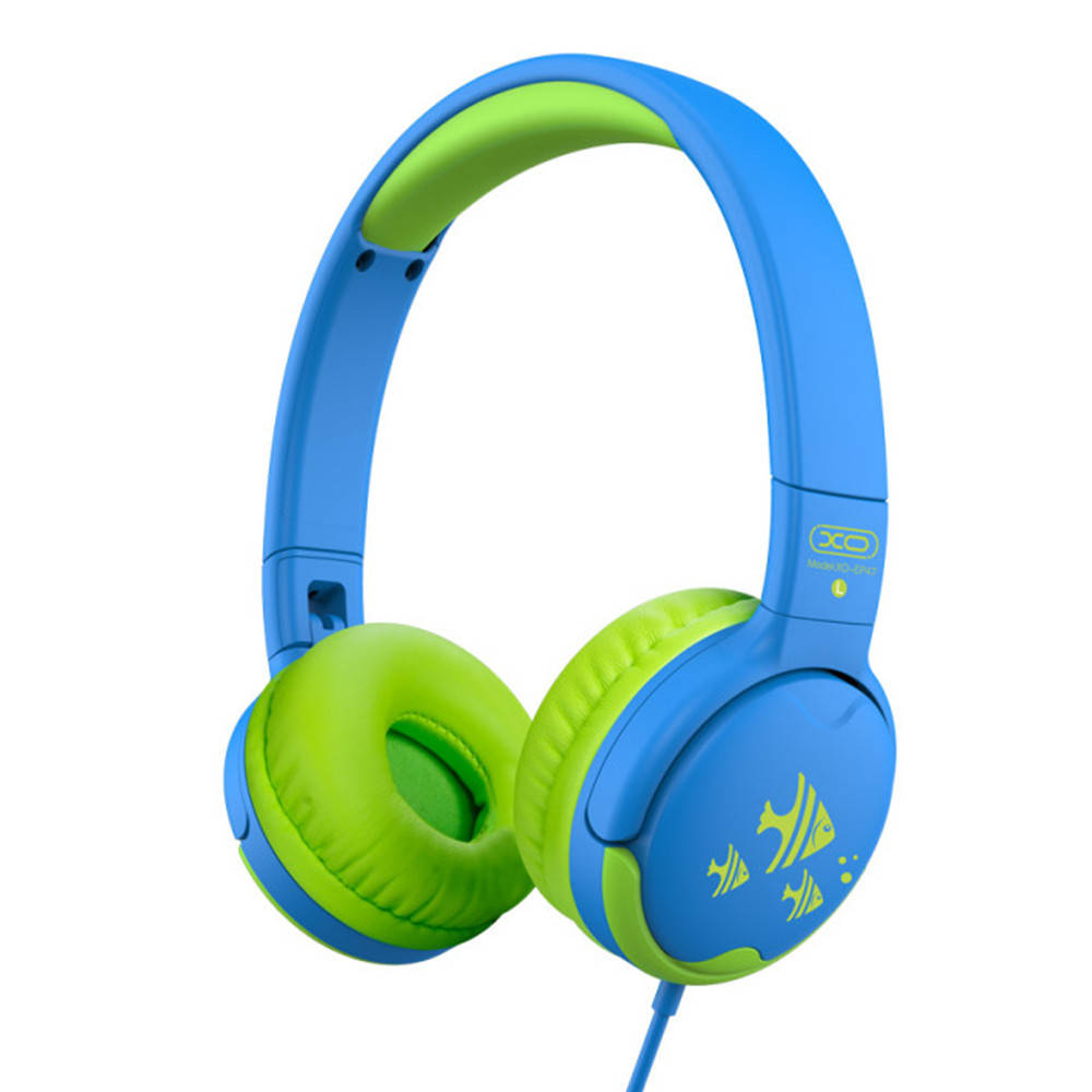 

Детские наушники XO EP47 Kids study headphones, Blue Green