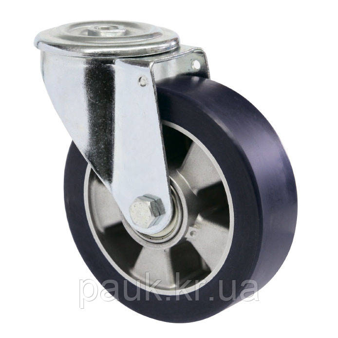 Колесо 5905-N-100-B(59 "Norma") Ø 100мм, поворотне з отвором, кульковий підшипник, фото 1