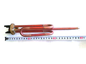 Тен на фланці для водонагрівачів 1500W подовжені контакти ø48мм / L=280мм