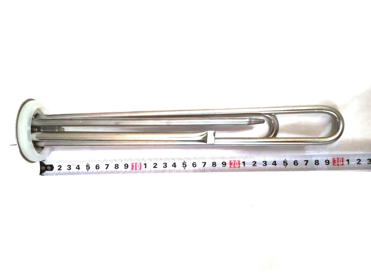 Тен на фланці прямий для водонагрівачів ø63мм / 2000W / L=300мм