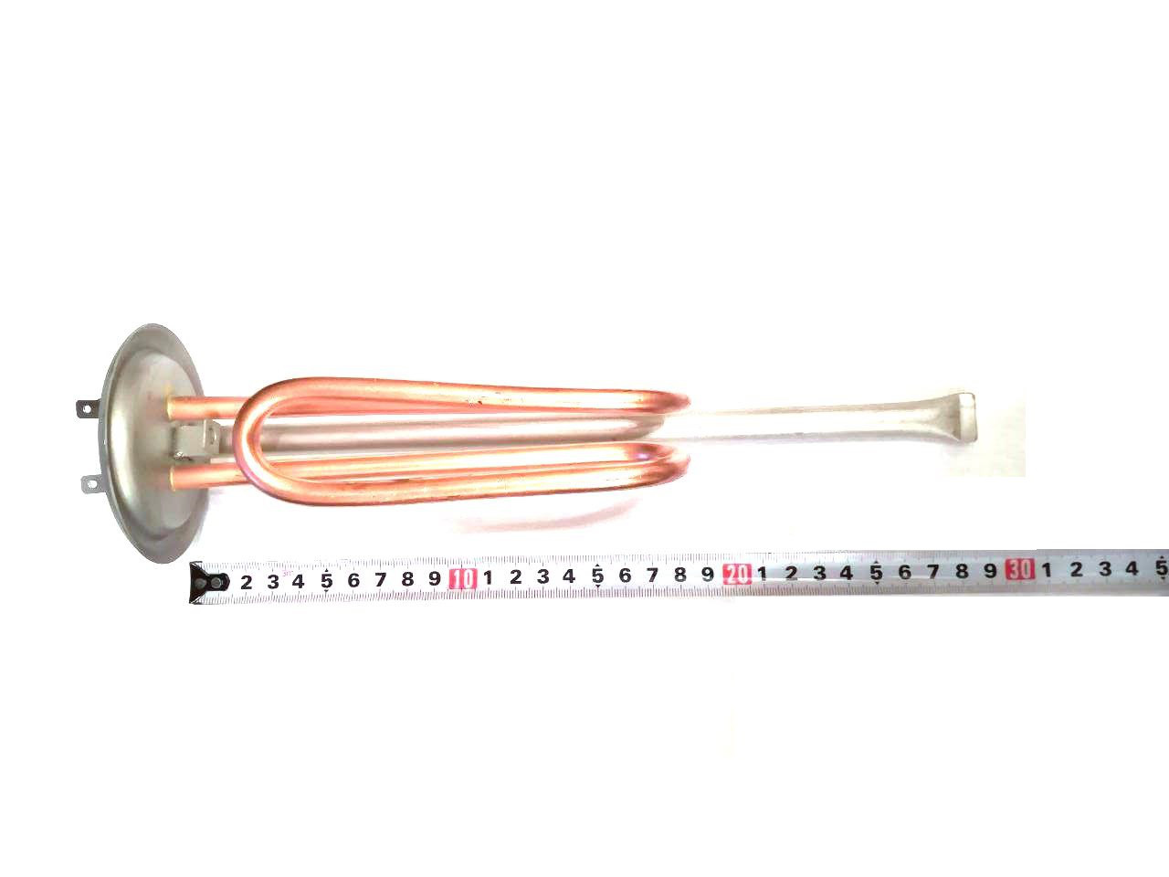 Тен на фланці гнутий для водонагрівачів ø82 / 1500W / Мідь