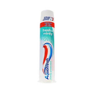 Паста зубна Aquafresh Fresh&Minty family protection з дозатором 100 мл.