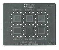 Трафарет BGA QU4 MSM8994A/MSM8774A/MSM8960A/MSM8994B/MSM8774B/MSM8960B Amaoe
