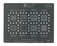 Трафарет BGA QU3 MSM72254A/MSM8928B/MSM8940/SDM660/MSM8909/MSM8928A/MSM8952/MSM8612 Amaoe