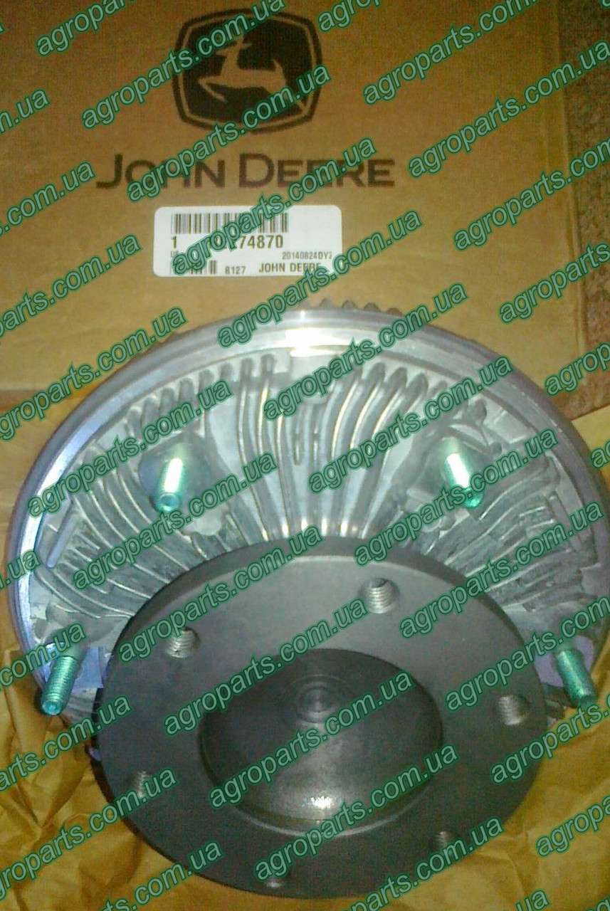 Віскомуфта RE274870 Viscous Fan Drive RE188987 муфта RE71379 термомуфта RE65892 John Deere запчастини RE65891