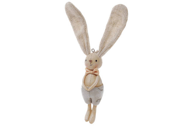Декор підвісний Зайчик 16 см, у пакованні 6 шт. (831-704), фото 1