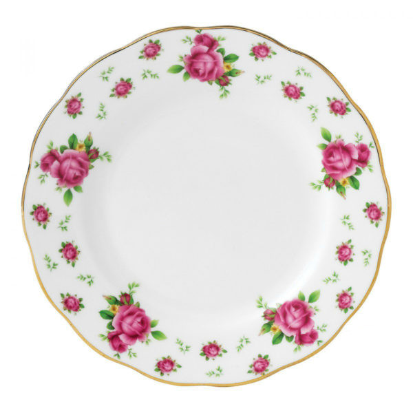 Тарілка хлібно-пиріжкова з кістяної порцеляни Royal Albert New Country White Roses 16 см NCRWTW25810
