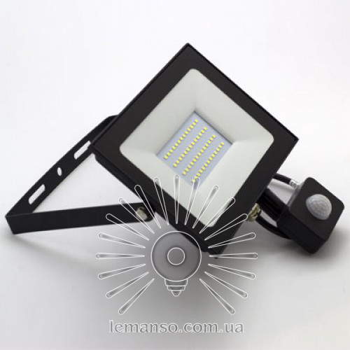 LED прожектор Lemanso LMPS57 50w 6500K 4000 Lm з датчиком руху