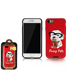 Чехол Remax Funny Pets iPhone 7, Red